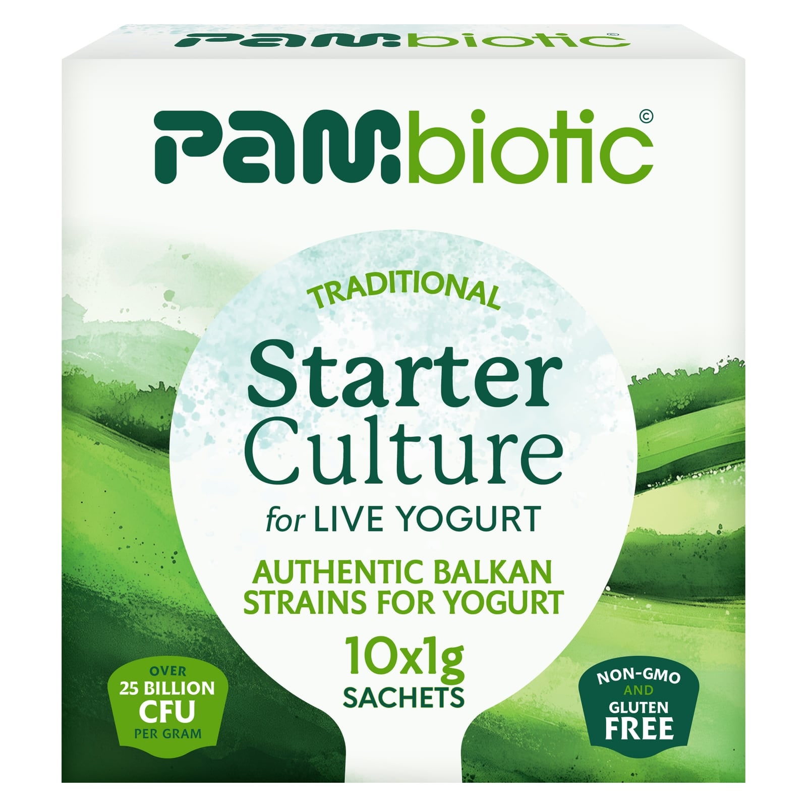 Pambiotic Yogurt Starter Culture box, 10 × 1 g sachets